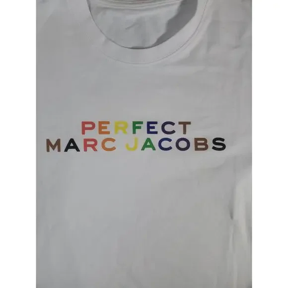 Marc Jacobs Perfect T shirt Pride Rainbow PROMO T-Shirt Men's Size Large - Picture 16 of 16